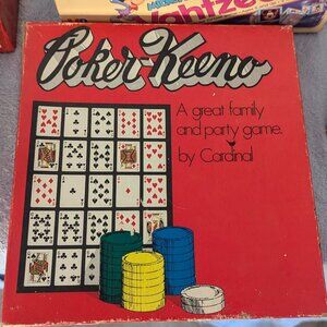 VINTAGE Poker-Keeno Family Party Board Game Cardinal Complete